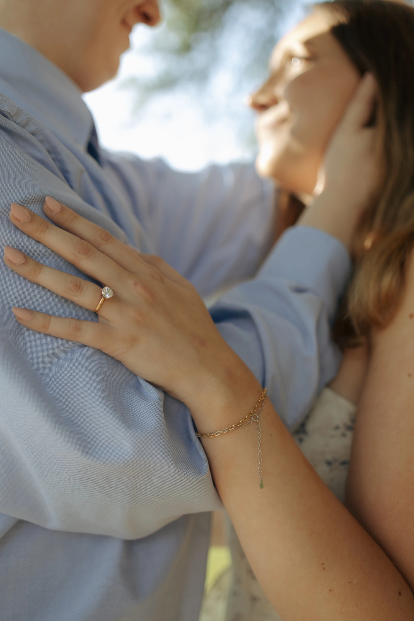 Carissa and Robert in a bright frame